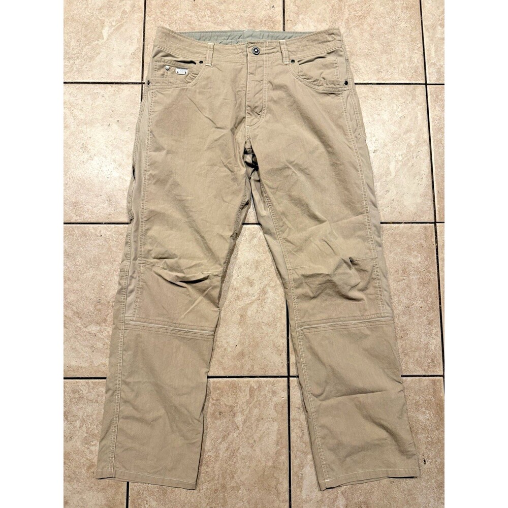 Kuhl Radikl Pants Mens 34x30 Beige Hiking Cargo Trail Outdoor Gorpcore Utility